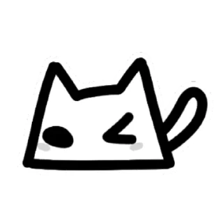 😉 emoji White l cat Telegram sticker 10 of 35