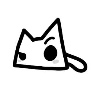 🤨 emoji White l cat Telegram sticker 9 of 35
