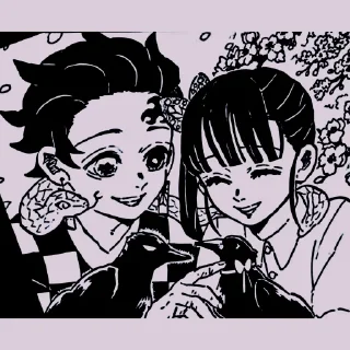 Sticker from Kanao & Tanjiro