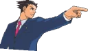👉 emoji Phoenix Wright Telegram sticker 7 of 27