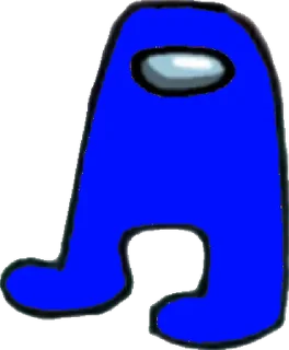 🟦 emoji Amogus Telegram sticker 6 of 23