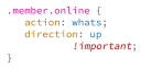 Sticker from CSS Class