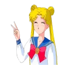✌ emoji anime Telegram sticker 17 of 32