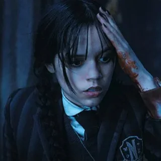 📼 emoji Wednesday Addams by: @Darkdemons 📼🔭 Telegram sticker 23 of 70