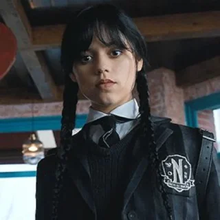 🔭 emoji Wednesday Addams by: @Darkdemons 📼🔭 Telegram sticker 18 of 70