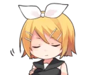 🤔 emoji KAGAMINE LEN and KAGAMINE RIN Telegram sticker 17 of 40