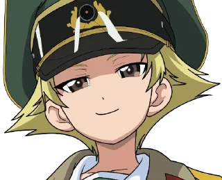 😏 emoji Girls und Panzer Telegram sticker 11 of 65
