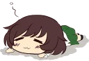 😴 emoji Girls und Panzer Telegram sticker 17 of 65