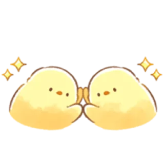 🙌 emoji Soft and Cute Chick (Spring) Telegram sticker 18 of 40