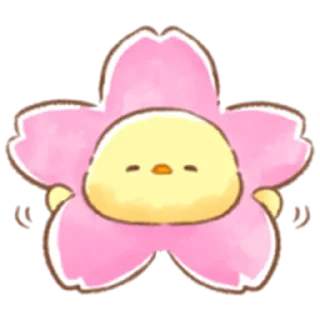 🌸 emoji Soft and Cute Chick (Spring) Telegram sticker 23 of 40