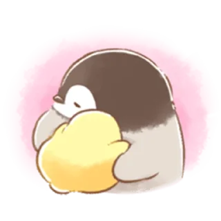 👩‍❤️‍👨 emoji Soft and Cute Chick (Spring) Telegram sticker 12 of 40