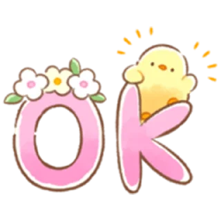 Sticker from Soft and Cute Chick (Spring)
