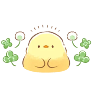 ☘️ emoji Soft and Cute Chick (Spring) Telegram sticker 6 of 40