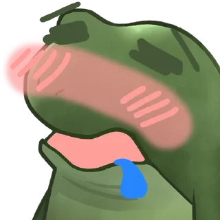 🤤 emoji Worry Froge @PeepoHD Telegram sticker 15 of 120