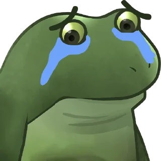 😥 emoji Worry Froge @PeepoHD Telegram sticker 16 of 120