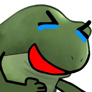 🤣 emoji Worry Froge @PeepoHD Telegram sticker 10 of 120