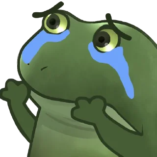 🤗 emoji Worry Froge @PeepoHD Telegram sticker 18 of 120