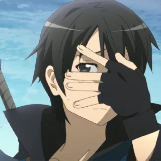 🗡 emoji Kirito Telegram sticker 15 of 46