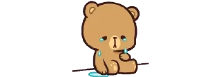 🐻 emoji Mocha & milk @stickerowo 🐻🤍 Telegram sticker 6 of 90