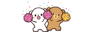 🐻 emoji Mocha & milk @stickerowo 🐻🤍 Telegram sticker 16 of 90