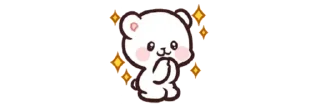 🐻 emoji Mocha & milk @stickerowo 🐻🤍 Telegram sticker 11 of 90