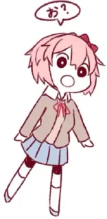 Sticker from Sayori-pack by @sayoriforever