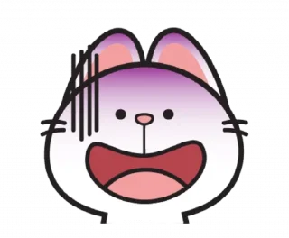 😱 emoji HyperCat : Facial Expression:@spoiledRabbits Telegram sticker 21 of 26