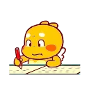 ✍️ emoji QooBee Agapi- @MochaStickers Telegram sticker 9 of 36