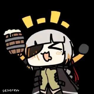 🍻 emoji GFL Seseren by @tac_drop Telegram sticker 10 of 50
