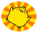 😍 emoji Plump Little Chick [@Stikeram] [SeRaMo.iR] Telegram sticker 17 of 42