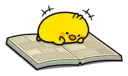 🤓 emoji Plump Little Chick [@Stikeram] [SeRaMo.iR] Telegram sticker 7 of 42