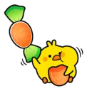 😋 emoji Plump Little Chick [@Stikeram] [SeRaMo.iR] Telegram sticker 12 of 42