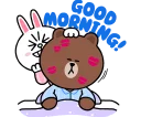 💋 emoji brown and cony's love supercharged Telegram sticker 20 of 31