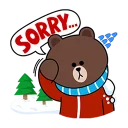 😞 emoji brown and cony's love supercharged Telegram sticker 9 of 31
