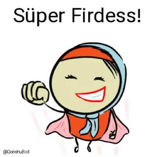 😎 emoji Firdess @Qonshubot Telegram sticker 6 of 31