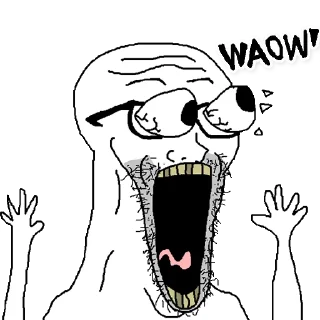 😱 emoji unusual wojak pack Telegram sticker 13 of 120