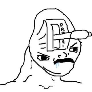 🥴 emoji unusual wojak pack Telegram sticker 21 of 120