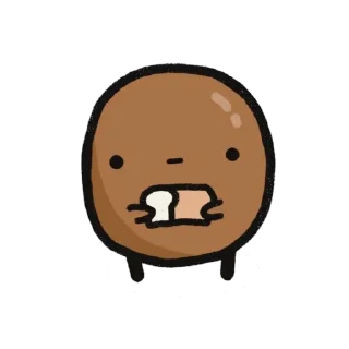 🥔 emoji Sad Potato | @HyalineWings ' 🥔 Telegram sticker 7 of 107