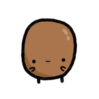 🥔 emoji Sad Potato | @HyalineWings ' 🥔 Telegram sticker 23 of 107