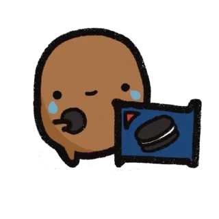 🥔 emoji Sad Potato | @HyalineWings ' 🥔 Telegram sticker 5 of 107