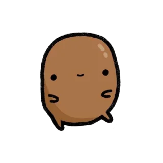 🥔 emoji Sad Potato | @HyalineWings ' 🥔 Telegram sticker 3 of 107