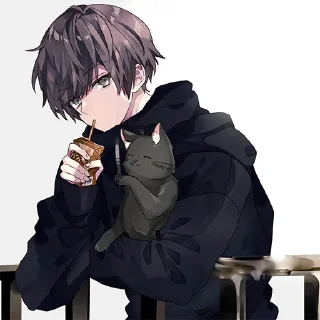 🙄 emoji (Menhera-kun)by: @awesome_fun3 Telegram sticker 5 of 25