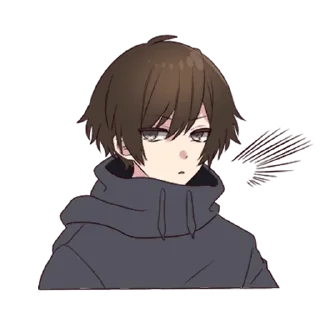 😑 emoji (Menhera-kun)by: @awesome_fun3 Telegram sticker 24 of 25