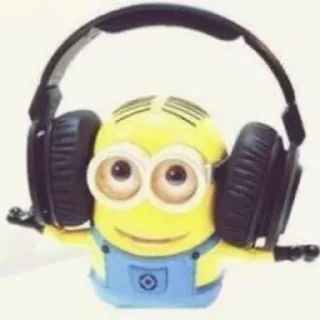 🎧 emoji миньончики Telegram sticker 5 of 51