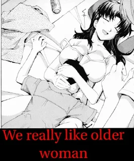 😴 emoji We like Older Woman Telegram sticker 7 of 92