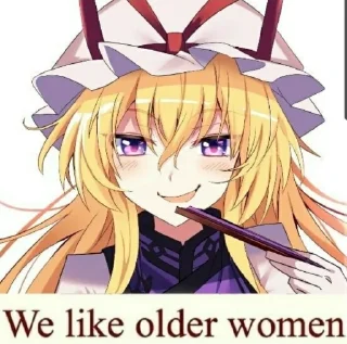😁 emoji We like Older Woman Telegram sticker 16 of 92