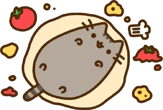 🍕 emoji Pusheen Telegram sticker 19 of 60