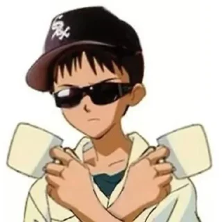 Sticker from Shinji with a fucking cup