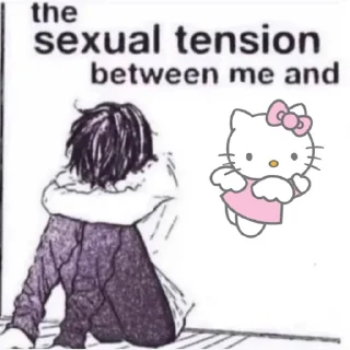 ♥️ emoji the sexual tension between me and @weeklyshitposting Telegram sticker 1 of 70