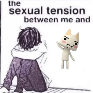 ♥️ emoji the sexual tension between me and @weeklyshitposting Telegram sticker 9 of 70